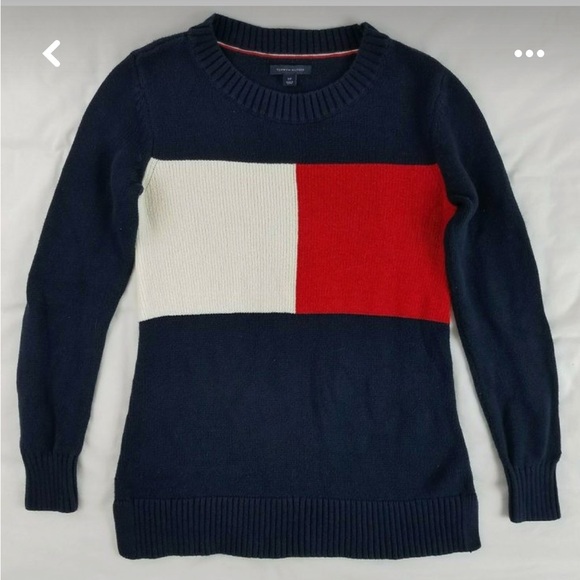 Tommy Hildiger Navy Logo Heritage Sweater - Picture 4 of 10
